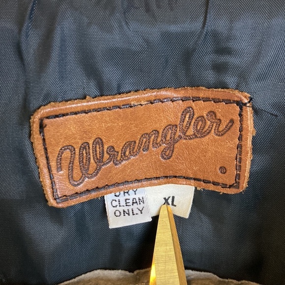 Wrangler Vintage 1996 Coat Hipster Jean Jacket 1X Flannel Eagle Grandpacore - Picture 4 of 15